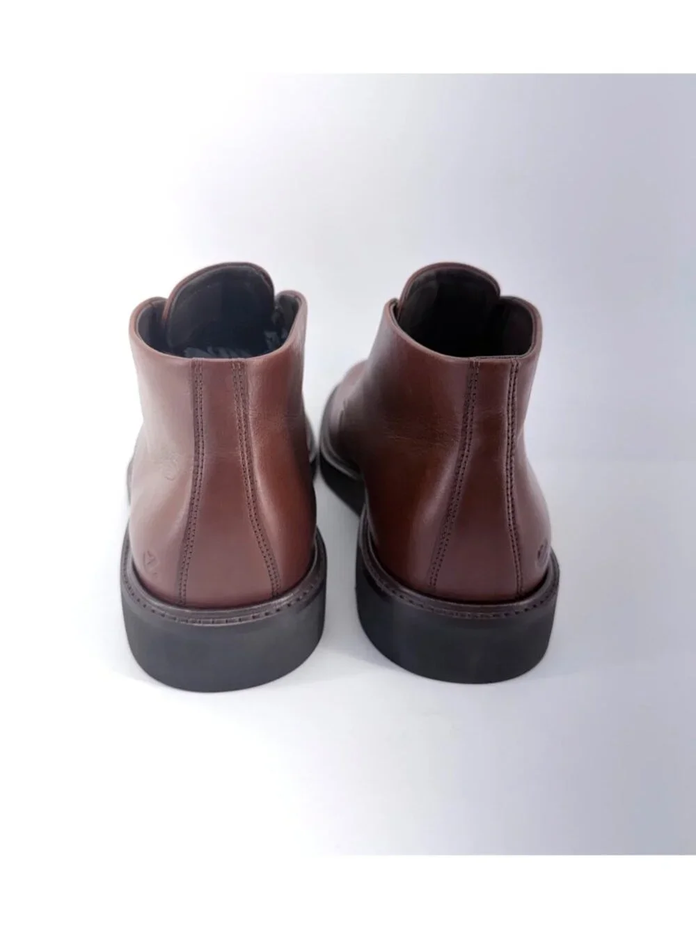 ECCO Metropole London Chukka Men Boot Brown Cognac Leather Waterproof Size 41